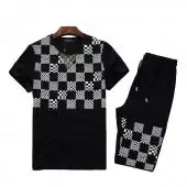 acheter designer Trainingsanzug courts louis vuitton monogram noir lv grid